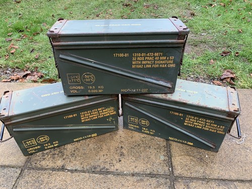 Ammo boxes genuine nato army - genuine,