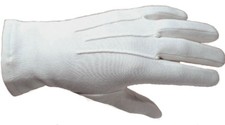 Ceremonial white gloves - white,