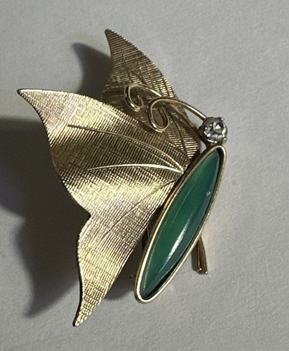 Krementz gold tone faux jade - faux,