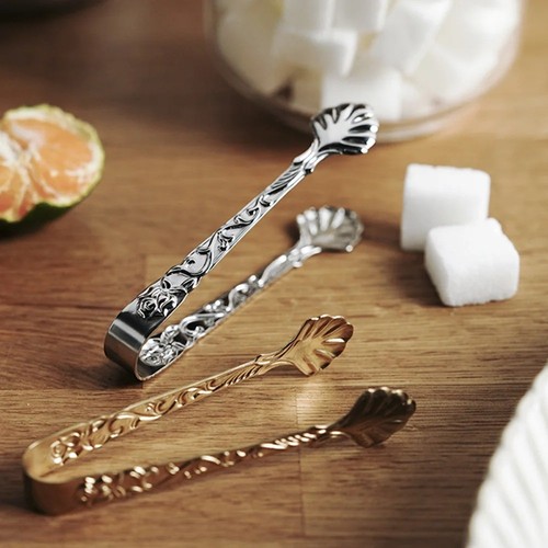 Stainless steel ice tongs - ice,
