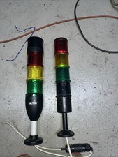 Eaton Beacon 3 Light, Red Green Yellow, With Sounder And Wiring Tail Connector