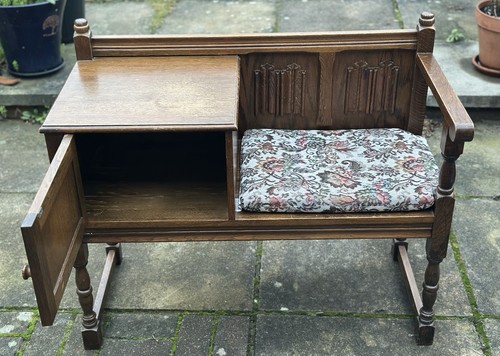 Vintage oak hall - vintage, seat