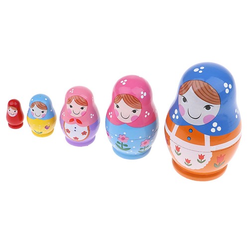 Colorful russian nesting doll - nesting,