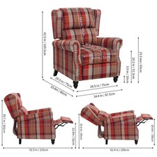 Adjustble recliner armchair - recliner,