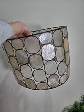 Vintage Capiz Shell Round