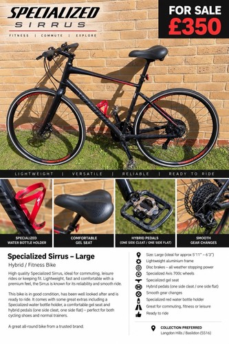 Sirrus hybrid bike - sirrus,
