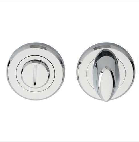 Bathroom door lock round rose - lock,