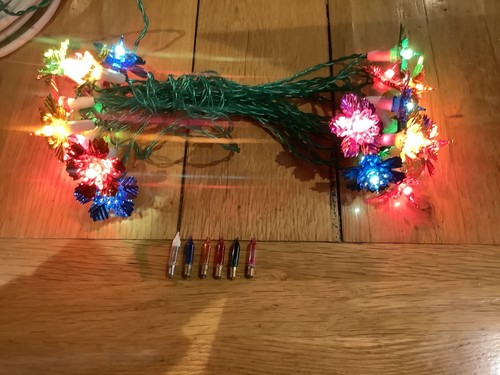 Vintage xmas lights - vintage,