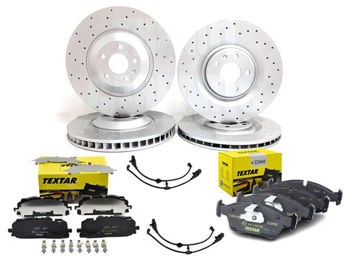 Front rear brake discs - front, textar
