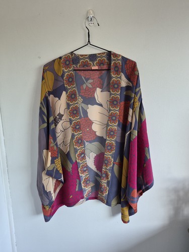 Powder kimono winter - kimono, floral