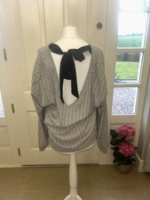 Women’s Backless Grey v-neck