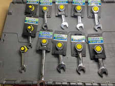 LASER TOOLS JOBLOT Bundle Stubby Ratchet Spanner Wrenches 11mm 14mm 15mm 16mm