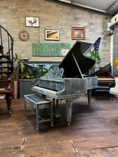 SALE! Eye Catching Bluthner Model7 Grand Piano - Sea Green & Stool - CAN DELIVER