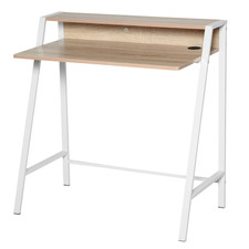 White Oak Computer Desk