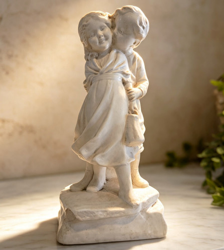 Vintage white plaster romantic - white,