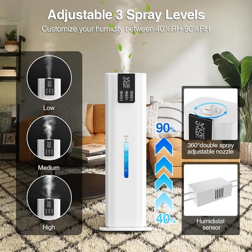 Smart humidifier 1gal wi fi - 2.1gal,, wi-fi