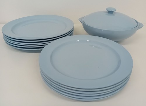 Spode baby blue dinnerware set - blue,