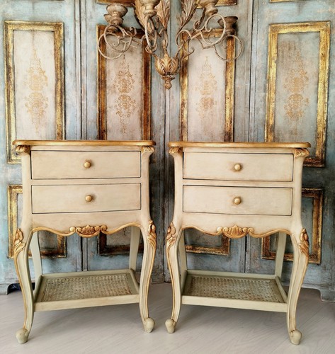Beautiful pair bedside - ,