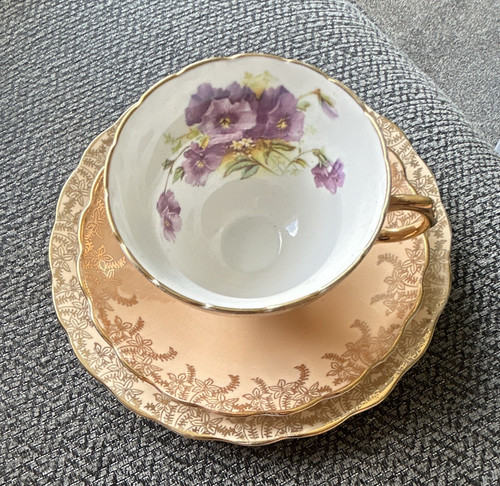 Rosina bone china pink - bone, gold