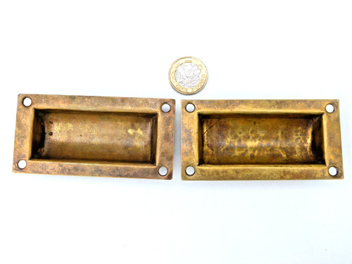 Pair antique recessed chest - antique,