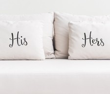 His / Hers Script Style Word