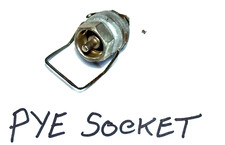 PYE PLUG, CHASSIS MOUNTING MALE SOCKET, COAX  WIRELESS SET 19 OR WW2 RADAR SETS