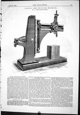 Old 1886 Radial Arm Drilling Machine Smith Metallic Sleepers Germany Victorian