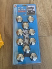 10Xpcs Chrome 32 mm Wheel Nut Bolt Covers Caps Universal for all Trucks UK Stock