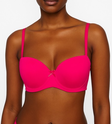 Coral pink multiway strapless - coral,
