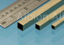 SFT15 SLIDE FIT SQUARE BRASS TUBE 3pc ASSORTMENT PACK 1 EACH 1.6mm,2.4mm & 3.2mm