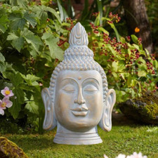 Buddha Head Garden Ornament