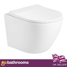 White Wall Hung WC Toilet Pan