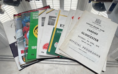 Rugby union programmes set - rugby, of