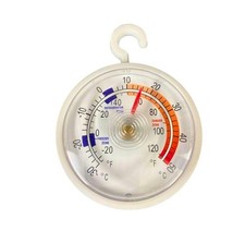 Dial Fridge Freezer Thermometer Kitchen Appliance With Hanging Hook Food Safety