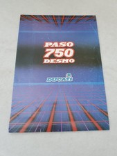 DUCATI PAS0 750 DESMO Motorcycle Sales Brochure 1986 ITALIAN & ENGLISH TEXTS