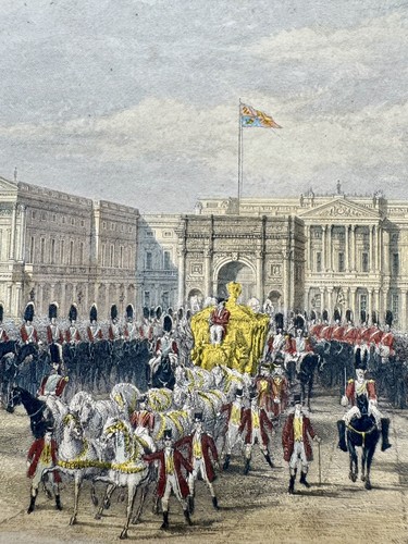 Antique buckingham palace - palace, hand