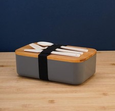 Rectangular Gray Lunch Box