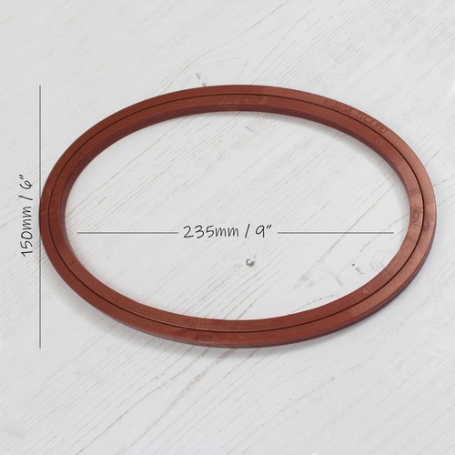 Plastic oval embroidery hoop - plastic,