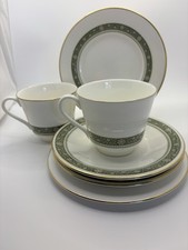 Pair Of Vintage Royal Doulton Rondelay Trios