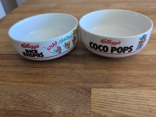 Kelloggs cereal bowls 1987 - kelloggs,