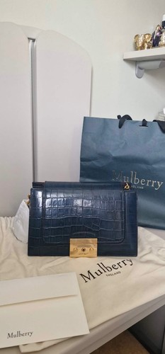 Mulberry navy blue crocodile - mulberry,