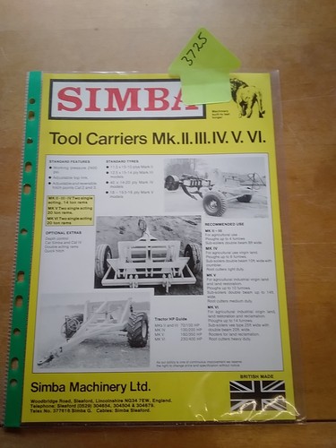 Simba tool carriers - simba,