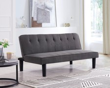 3 Seater Sofa Bed Charcoal