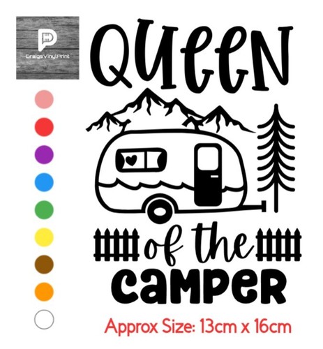 Camping vinyl sticker camper - camping,