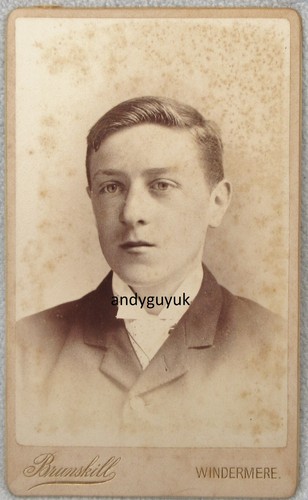 Cdv young man - young, brunskill