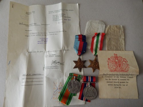 British wwii group - british, medals