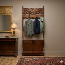 Antique coat stand walnut - coat,