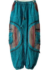 Boho patchwork harem pants - patchwork,