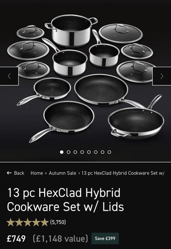Hexclad piece hybrid - 13-piece,