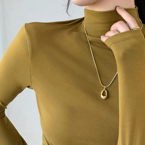Solid color high - high, neck